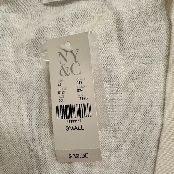 Womens Small V-Neck Cardigan 7th Avenue - Picture 1 of 3